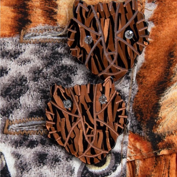 Cat Print Wrap Skirt by Platinum by Dorothy Schoelen - Picture 2 of 5